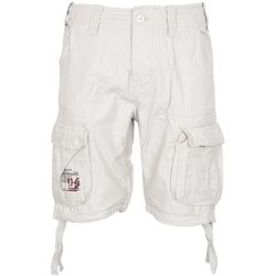 Surplus Kalhoty krátké Airborne Vintage Shorts bílá opraná 4XL