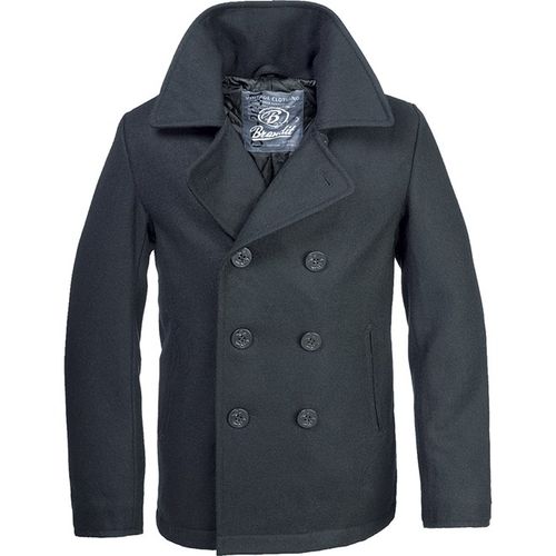 Brandit Kabát Pea Coat černý 5XL