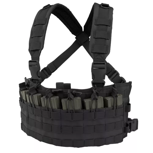 CONDOR OUTDOOR vesta taktická RAPID ASSAULT CHEST RIG ČERNÁ