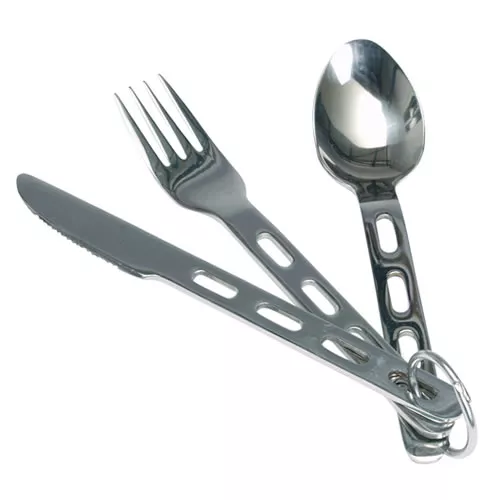 MIL-TEC příbor LIGHT WEIGHT odlehčený s kroužkem