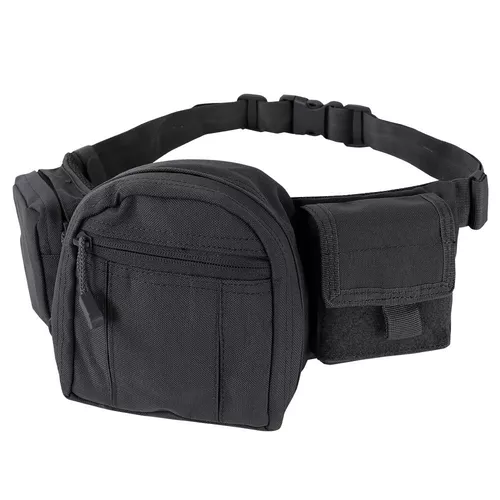 CONDOR OUTDOOR ledvinka FANNY PACK s opaskem ČERNÁ