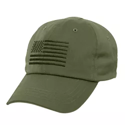 ROTHCO čepice baseball TACTICAL OPERATOR vlajka US ZELENÁ