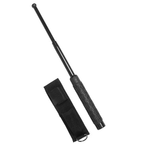 MIL-TEC obušek teleskop 20/53 s pouzdrem nekalený ČERNÝ