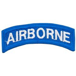 Nášivka: AIRBORNE - oblouček modrá | bílá