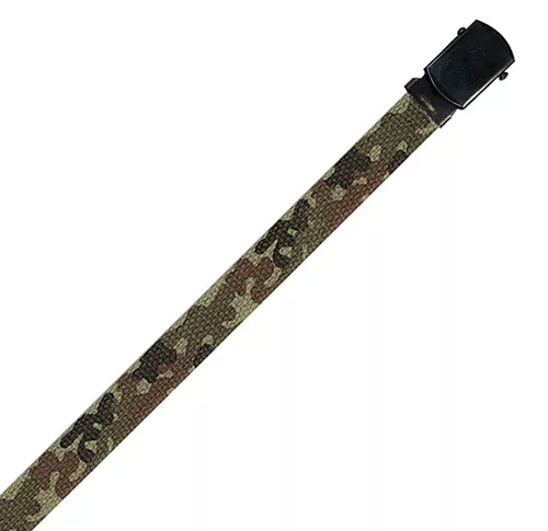 ROTHCO opasek dětský oboustran. černá přezka WOODLAND/ZELENÝ