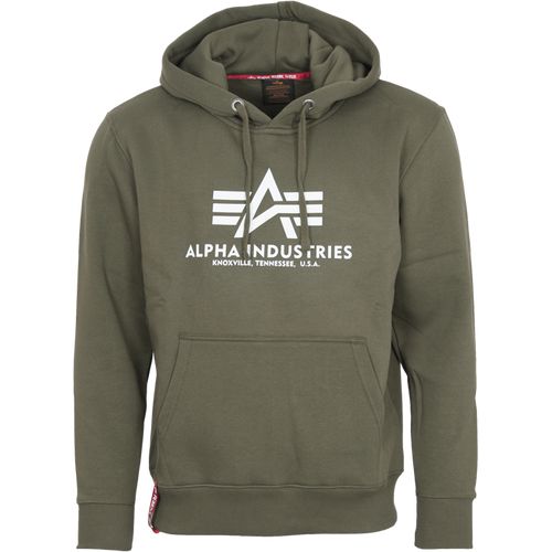 Alpha Industries Mikina  Basic Hoody zelená tmavě XL