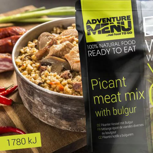 ADVENTURE MENU pikantní kotlík s bulgurem - ADM sterilizované hotové jídlo