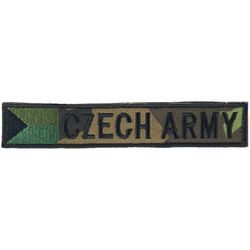 Nášivka:CZECH ARMY - jmenovka s vlajkou vz. 95 zelený | bojová