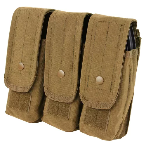 CONDOR OUTDOOR sumka MOLLE trojitá na zásobníky AK COYOTE BROWN