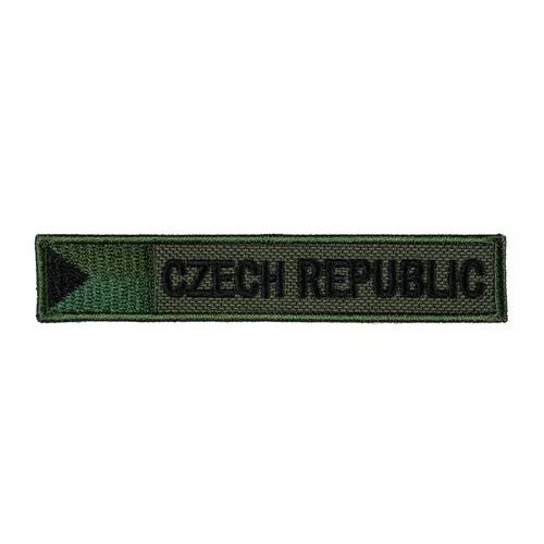 NAVYS nášivka CZECH REPUBLIC S VLAJKOU - ZELENÁ