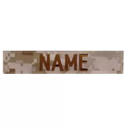 MILITARY RANGE nášivka jmenovka "NAME" 12,5 cm VELCRO MARPAT DESERT