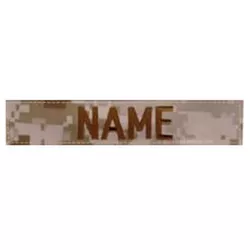 MILITARY RANGE nášivka jmenovka "NAME" 12,5 cm VELCRO MARPAT DESERT