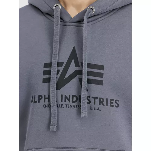 Mikina Alpha Basic Hoody greyblack/black