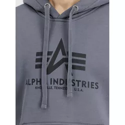 Mikina Alpha Basic Hoody greyblack/black