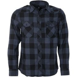 Brandit Košile Check Shirt šedá | černá XL