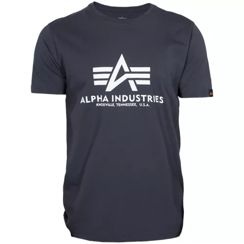 Alpha Industries Tričko  Basic T-Shirt white camo