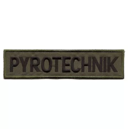 NAVYS nášivka PYROTECHNIK velká OLIV