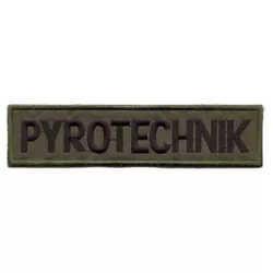 NAVYS nášivka PYROTECHNIK velká OLIV