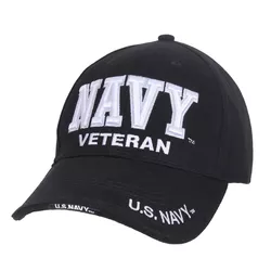 ROTHCO čepice baseball NAVY VETERAN ČERNÁ