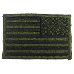 ROTHCO nášivka US vlajka reverzní 5 x 7,5 cm ZELENO-ČERNÁ