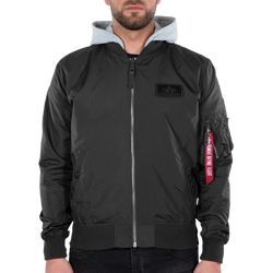 Alpha Industries Bunda  MA-1 TT Hood BP Ref. černá M