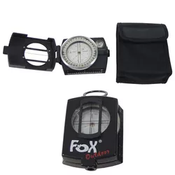 FOX Outdoor kompas PRAZISION kovový nylon pouzdro ČERNÝ