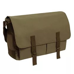 ROTHCO taška MESSENGER DELUXE Vintage plátěná ZELENÁ