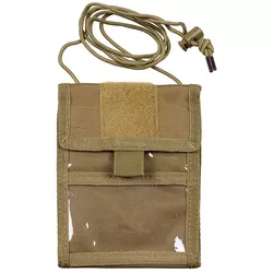 MFH peněženka ID CASE na šňůrce COYOTE BROWN
