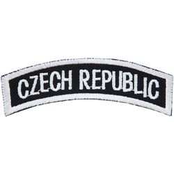 Nášivka: CZECH REPUBLIC [oblouková] černá | bílá