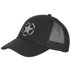 MFH čepice TRUCKER STAR síťovaná ČERNÁ