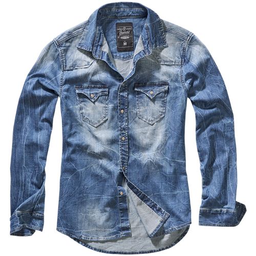 Brandit Košile Riley Denim Shirt denim blue XL