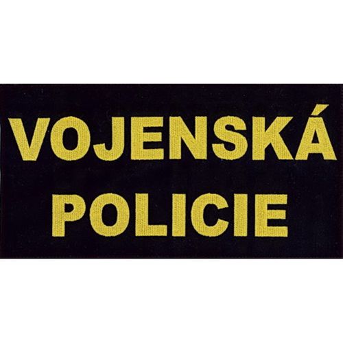 Nášivka: VOJENSKÁ POLICIE [120 x 050 mm - malá]