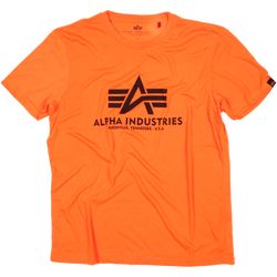 Alpha Industries Tričko  Basic T-Shirt neon orange M