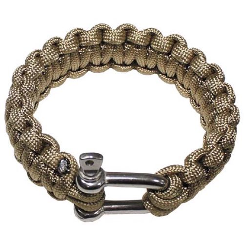 Náramek Paracord 2.3, kov. spona okrový L