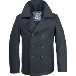 Brandit Kabát Pea Coat černý 3XL