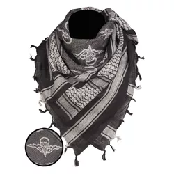 MIL-TEC šátek SHEMAGH PARATROOPER ČERNO/BÍLÝ