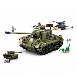 Sluban B0860 Sluban stavebnice STŘEDNÍ TANK M26 PERSHING 2v1