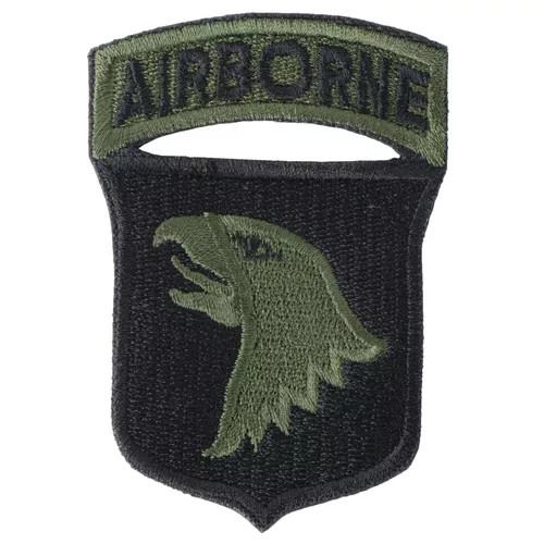 NAVYS nášivka 101st AIRBORNE DIVISION - ČERNÁ
