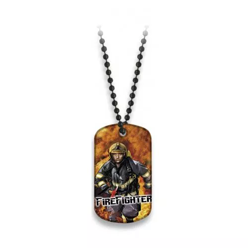 Albainox známka identifikační FIRE FIGHTER s řetízkem