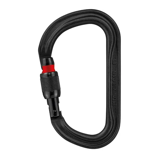 PETZL karabina VULCAN SCREW LOCK šroub. zámek ČERNÁ