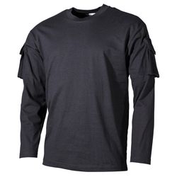 Tričko US T-Shirt s kapsami na rukávech 1/1 černé XL