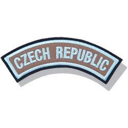 Nášivka: CZECH REPUBLIC - domovenka AČR [ssz] béžová | modrá