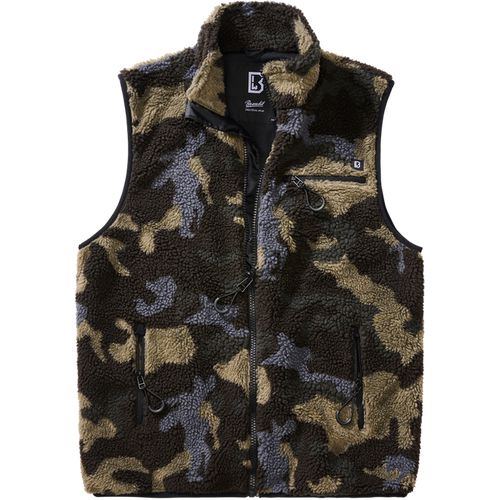 Brandit Vesta Teddyfleece Vest Men darkcamo L