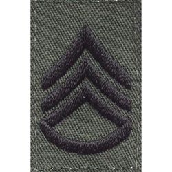 Nášivka: Hodnost US ARMY límcová Staff Sergeant olivová | černá