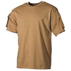Tričko US T-Shirt s kapsami na rukávech 1/2 okrové 3XL