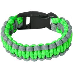 Náramek Paracord NEON zelená L