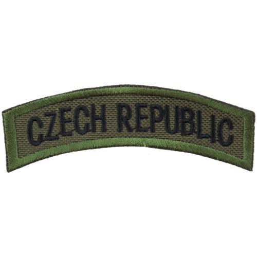 Nášivka: CZECH REPUBLIC [oblouková] olivová | černá
