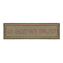 ROTHCO nášivka IN GOD WE TRUST velcro
