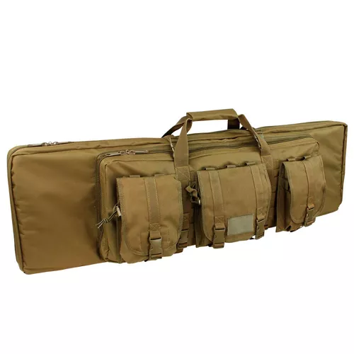 CONDOR OUTDOOR taška na pušku 105 cm se 3 kapsami a popruhy COYOTE