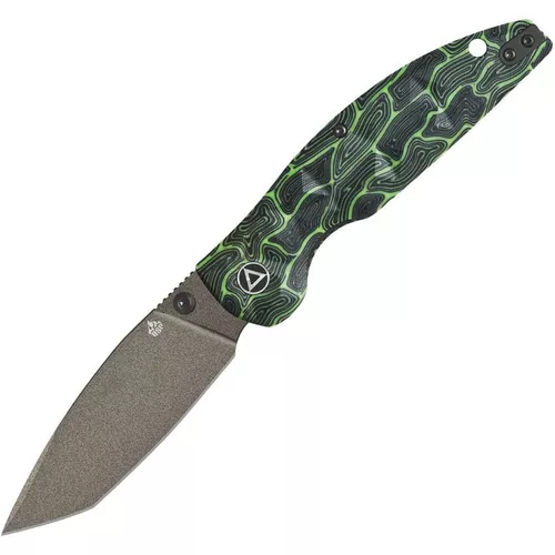 QSP nůž zavírací TURTLE PUNK tanto ZELENÝ/ČERNÝ
